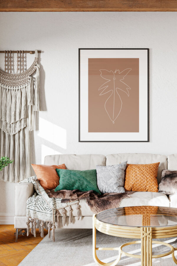 Philodendron Florida Brown Framed Soil and Vine